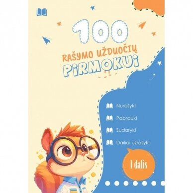 100 rašymo užduočių pirmokui 1 dalis