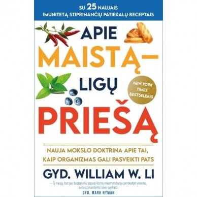 Apie maistą- ligų priešą. William W Li MD