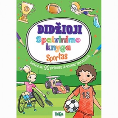 Didžioji spalvinimo knyga. Sportas