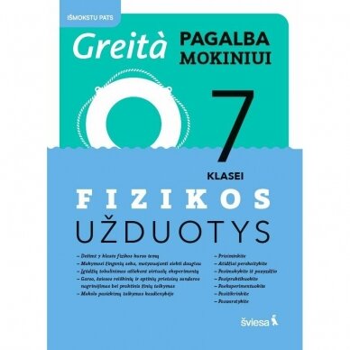 Fizikos užduotys 7 klasei. Greita pagalba mokiniui