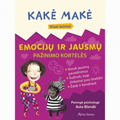 Kakė Makė. Emocijų ir jausmų pažinimo kortelės