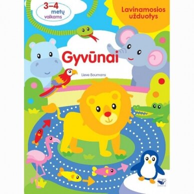 Lavinamosios užduotys 3-4 m. vaikams. Gyvūnai