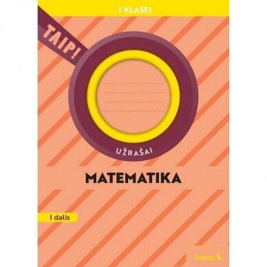 Matematika 1 kl/1 dalis (2022) TAIP! Užrašai ATNAUJINTA