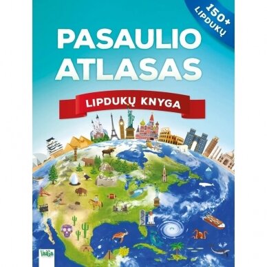 Pasaulio atlasas. Lipdukų knyga