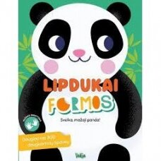 Sveika, mažoji panda! Lipdukai formos