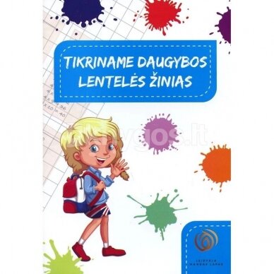 Tikriname daugybos lentelės žinias