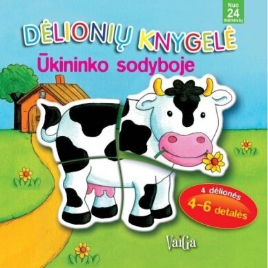 Ūkininko sodyboje. Dėlionių knygelė